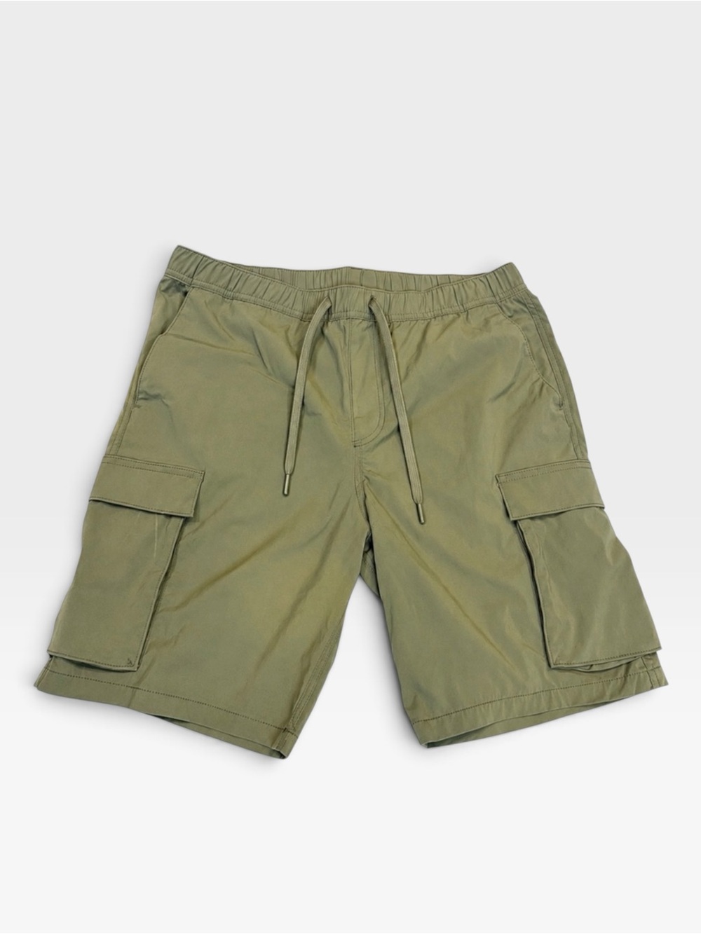 H&M Men’s Olive Green Cargo Shorts Drawstring Utility Pockets Size M